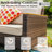 Salem 12 Piece Wicker Outdoor Patio Furniture Set, Rattan Sectional Patio Set with Cushions-697653