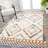Amir Moroccan Beni Souk Ivory/Blue/Orange Rug-394692761