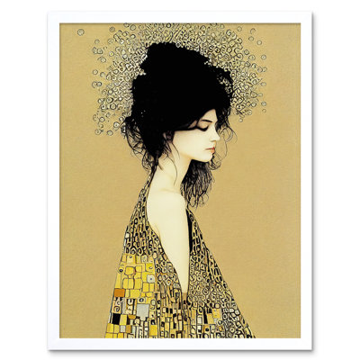 Klimt Style Woman Multicoloured Shawl - Print