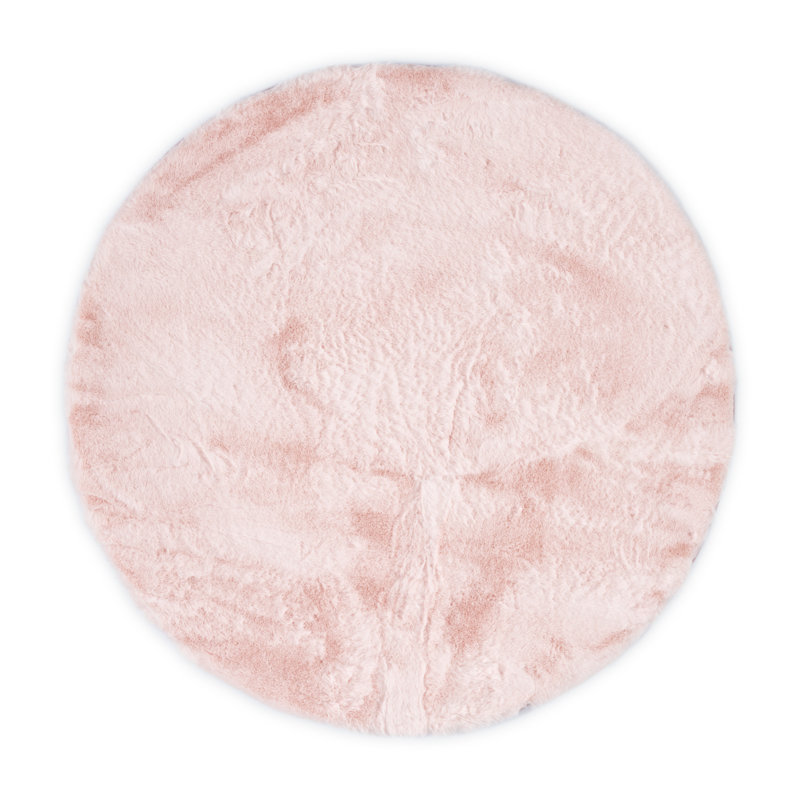 Uniform Color Area Rug, Round 120cm