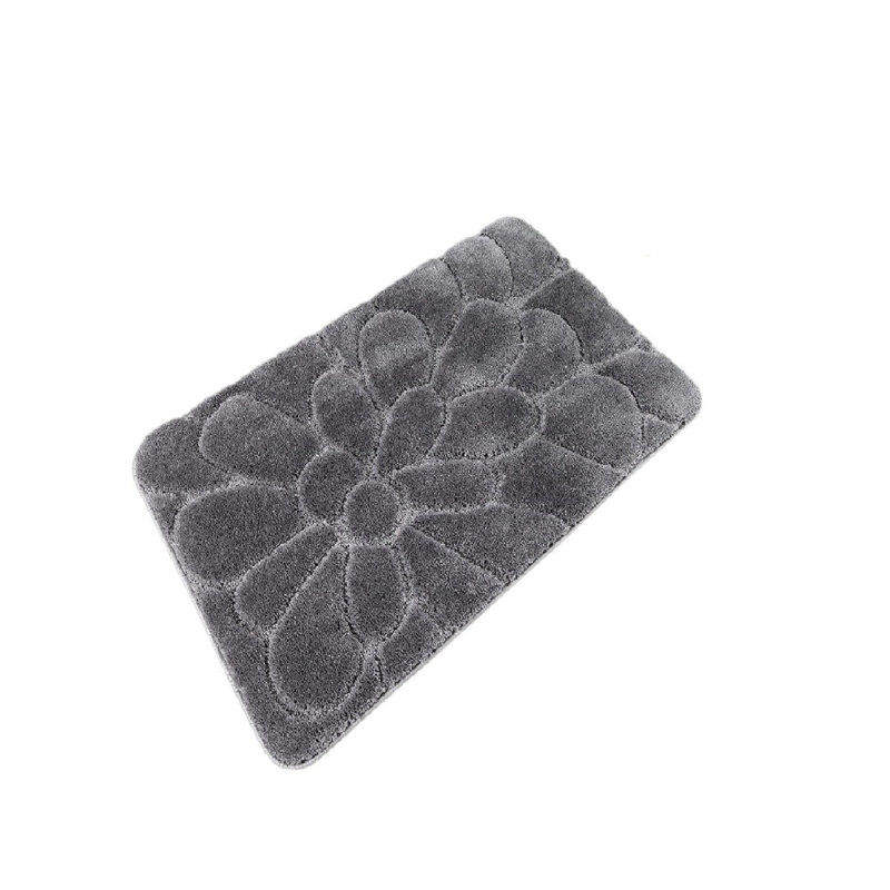 Chatteris Non-Slip Bath Rug, Gray