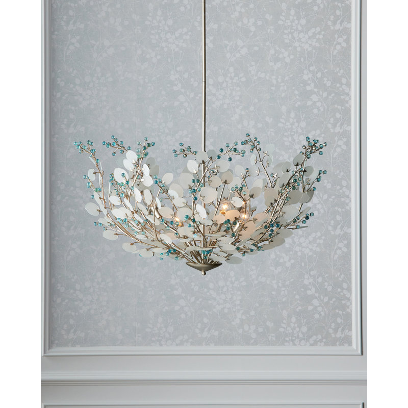 6 - Light Glass LED Chandelier