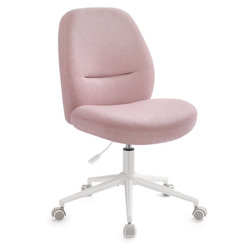 Sabrian Cotton Blend Office Chair, Pink