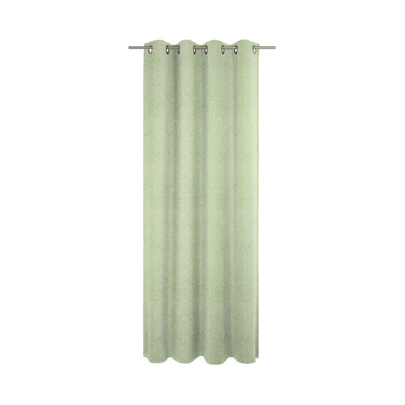 Arna Room Darkening Eyelet Door Curtain Panel, Green, 245 W x 135 D cm