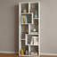 5-tier Modern Geometric Asymmetrical Bookcase, Open Back Etagere Display Shelf-1066334691