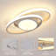  Double Circle Dimmable LED Flush Mount-400623796