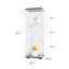 Vitrine en verre avec 3 tablettes-1742502088