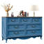Commode à 7 tiroirs de 54 po de large avec commode de chambre anti-basculement-1264409789
