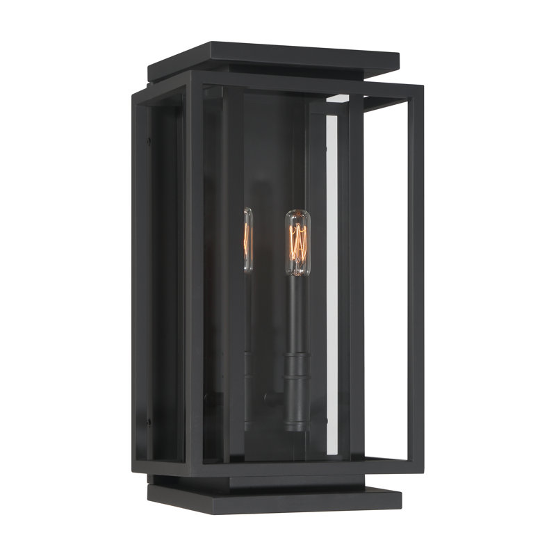 Stratford 17" High 2-Light Outdoor Wall Sconce, 17" H x 9.5" W x 7.25" D