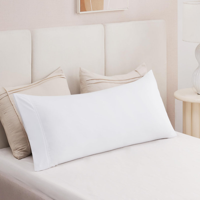 Bedsure Polyester Microfiber Pillow Cases With Envelop Closure, White
