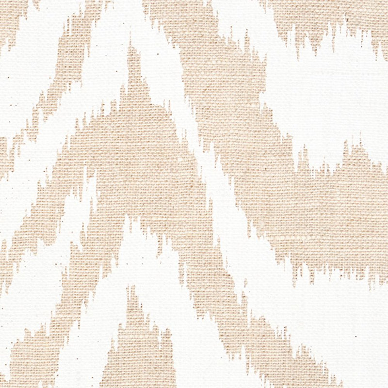 Tissu imprimé à la main Quincy, Naturel