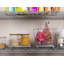 Organisateur de panier en acier nickelé avec doublure en plastique transparent-1243082514