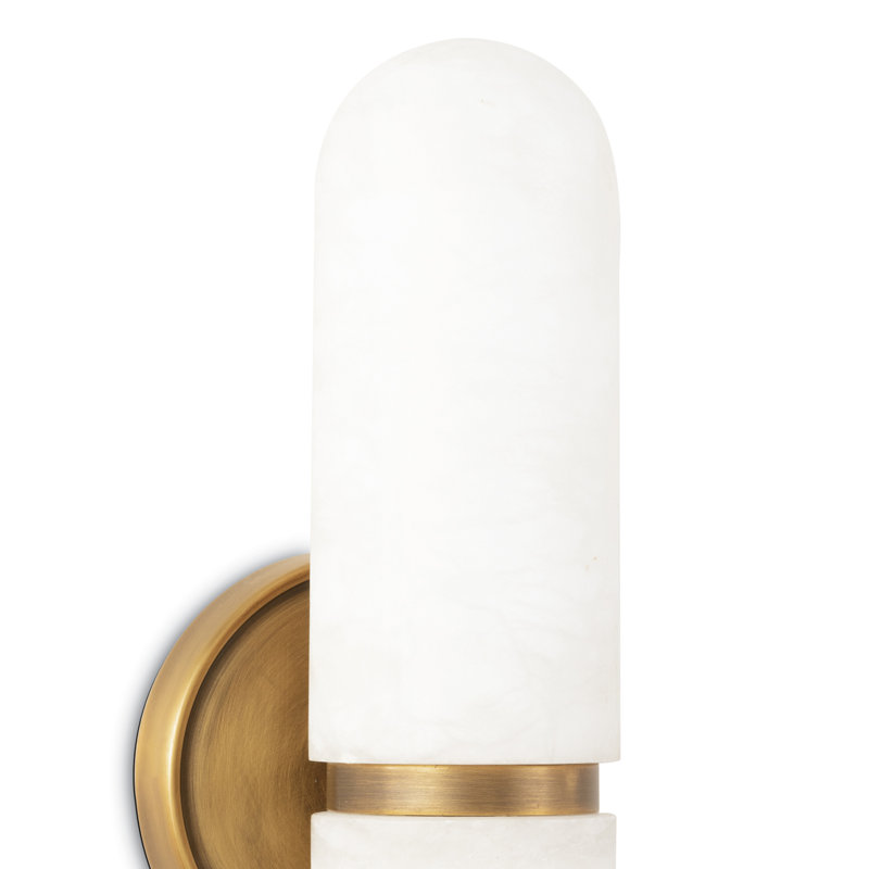 Salon 2 - Light Armed Sconce, Natural Brass