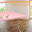 Table de camping portative rose de 8 pi - Pique-nique, fêtes, pique-nique pliable imperméable, fête, portable, imperméable, charge élevée