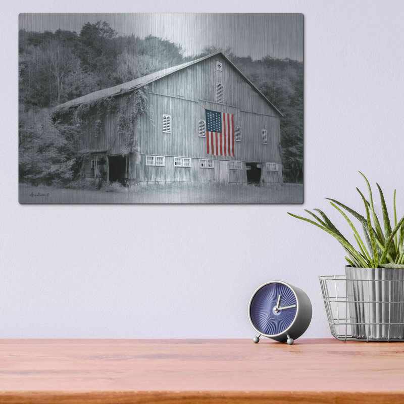 «Patriotic Farm II» par Lori Deiter, H 12 po x l 16 po