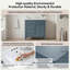 Meuble-lavabo bleu 30 po avec lavabo supérieur, meuble-lavabo moderne simple à 2 tiroirs et tiroir basculant-131217630-131413125