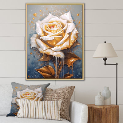" Cream Gold Rose Reverie "