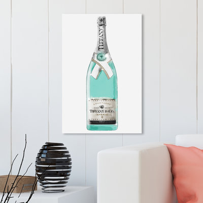 " Drinks and Spirits Priceless Champagne Bottle " Graphic Art Print