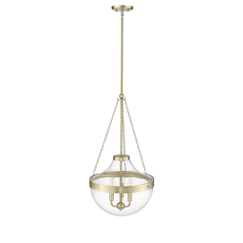 Lawry 3 - Light Teardrop Pendant, Modern Gold