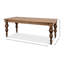 Bixby Pine Wood Dining Table-122266502