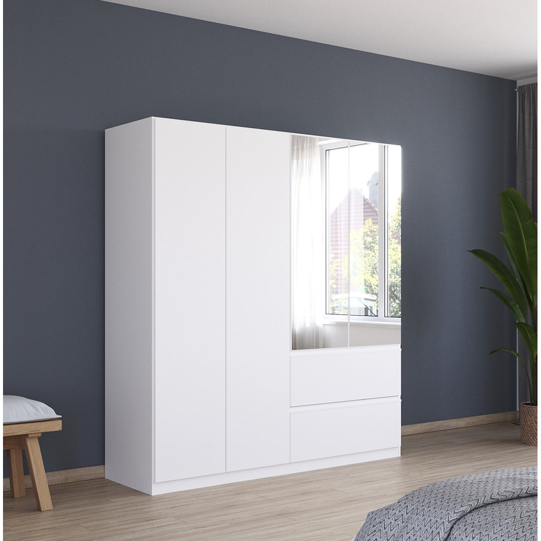 Wardrobe wardrobe COSTA hinged door wardrobe with push-to-open function