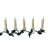 Kurt Adler Indoor UL 10-Light Clip-On White Candles Light Set, 9ft