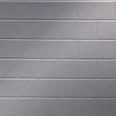 Subway Tile MirroFlex 4ft. x 8ft. Glue Up PVC 3D Wall Panels 160 sq.ft.