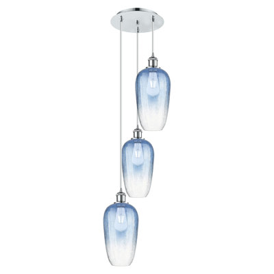 Luminaire suspendu à cordon 3 lumières Ballston - Brookhaven Flute