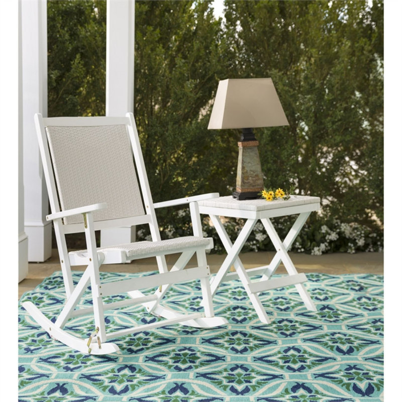 Chaise berçante pour l'extérieur, Ivoire
