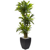66'' Faux Foliage Plant in Ceramic Planter