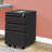 3-Drawer Mobile File Cabinets Rolling Metal Filing Cabinet For Legal & Letter File Anti-Tilt Design With Lock Under Desk Office Drawers Fully Assembled Except Casters-1567084373