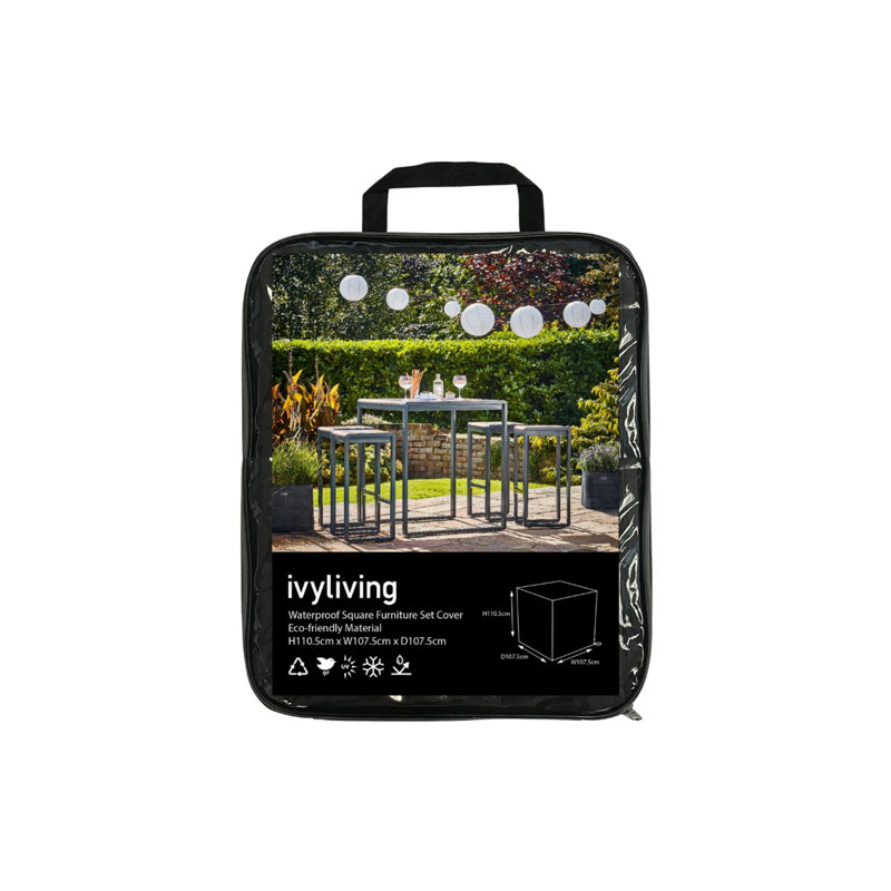 Waterproof Square Furniture Set Cover in Eco-friendly Material H110.5CM W108CM
