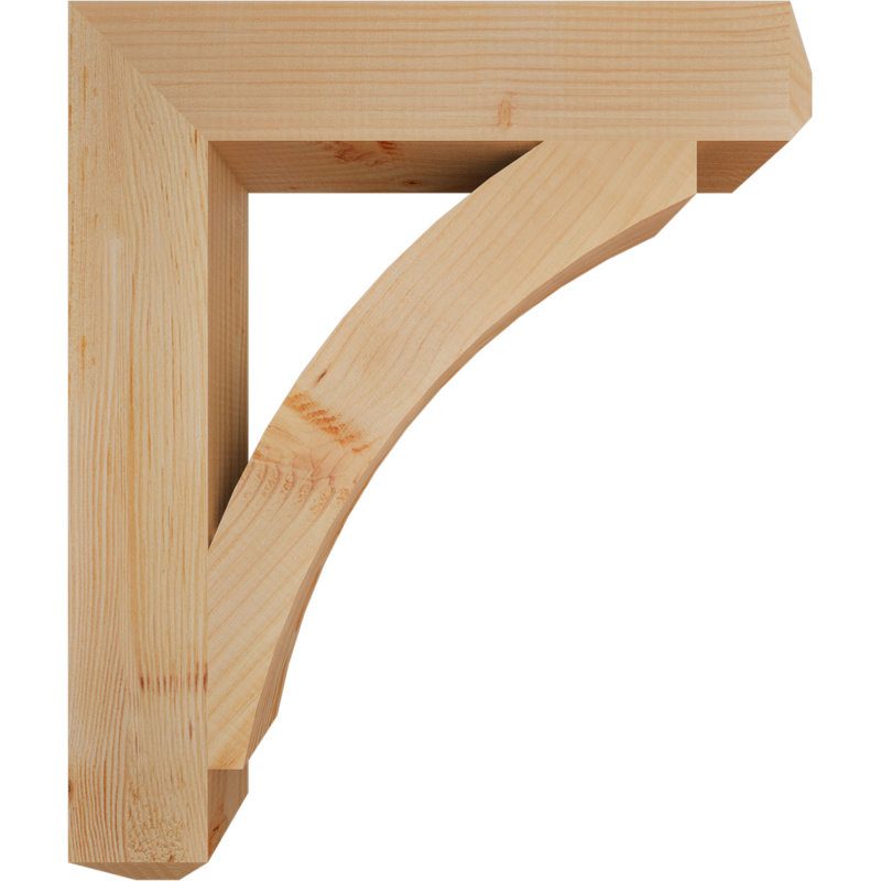 Support l 3 1/2 po x P 22 po x H 26 po Thorton Craftsman, Douglas (lisse), H 26 po x l 4 po x P 22 po