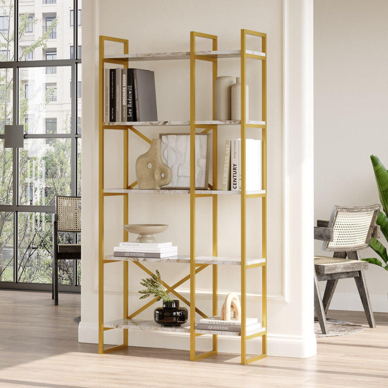 Bookshelf, White/Gold
