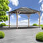 Auvent extérieur durable, pavillon en aluminium et cadre en acier pour recevoir