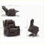 Fauteuil inclinable électrique de massage avec chauffage, port USB | Cuir PU brun foncé-51072545-51072556