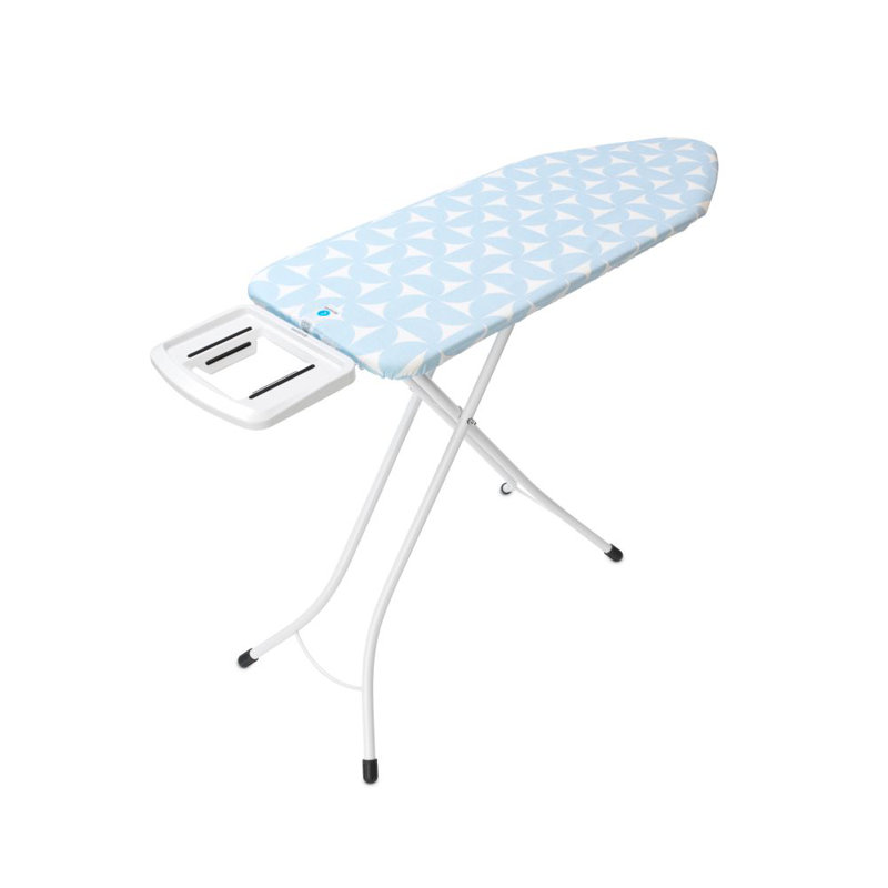 Brabantia Size C Ironing Board with Solid Steam Iron Rest, Sky Blue/White