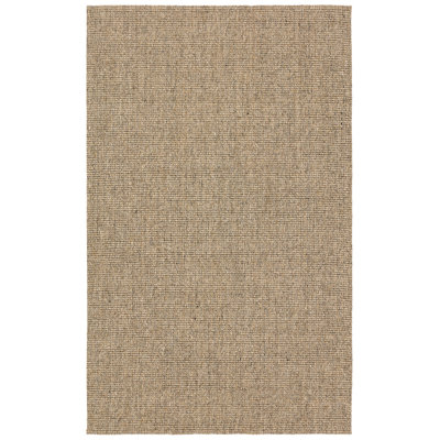 Handwoven Sisal Solid Tan Area Rug