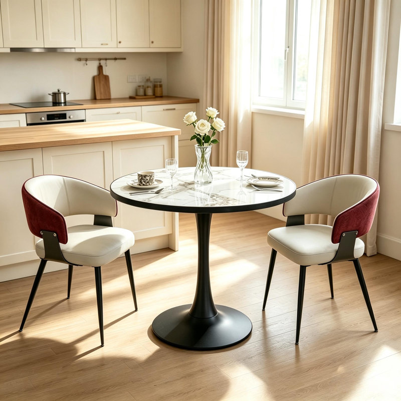 Dining Set, Red, White