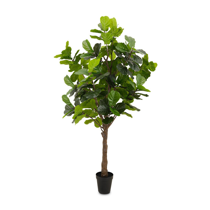 Faux Fiddle Leaf Tree-Faux Fiddle Leaf Tree-9', 104" H x 55" W x 57" D