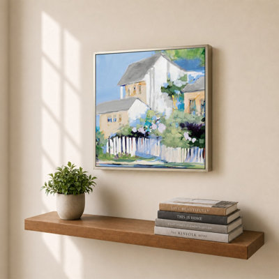 Living By The Water by Jane Slivka - Graphic Art on Canvas