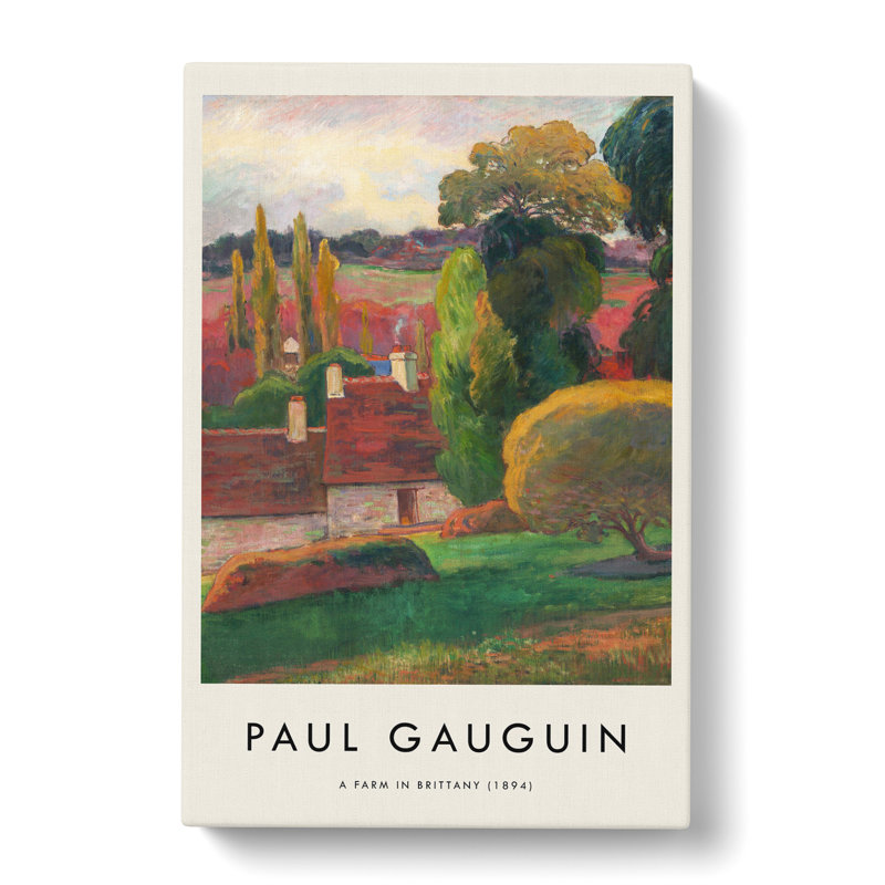 A Farm in Brittany by Paul Gauguin - Wrapped Canvas, 60cm H x 40cm W x 3cm D