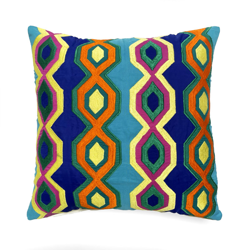 Geometric Cotton Throw Pillow