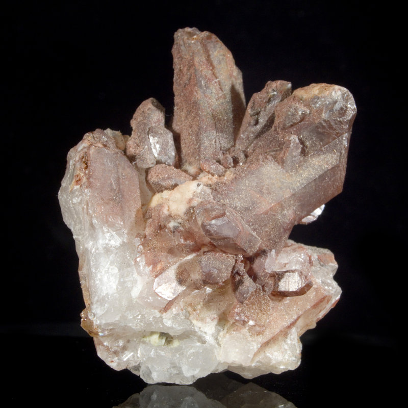 Hematite Quartz Cluster - Sidi Said, Morocco