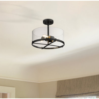 Mabe Glass Semi Flush Mount