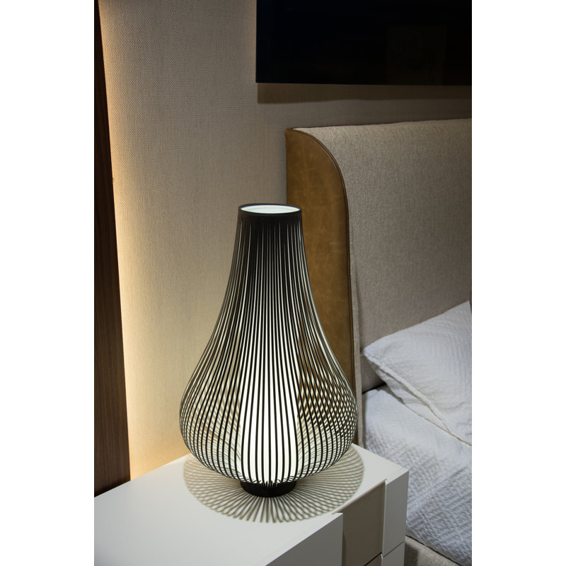Blossom Table Lamp, Dark Gray, 28" H x 20" W x 20" D
