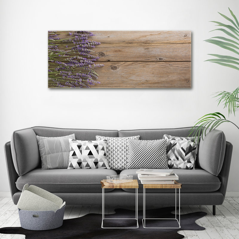 Lavender On Canvas The Wood - No Frame Print on Canvas