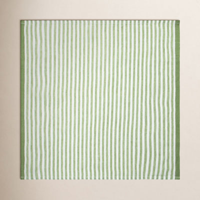 Adamsburg Linen Striped Square Napkin