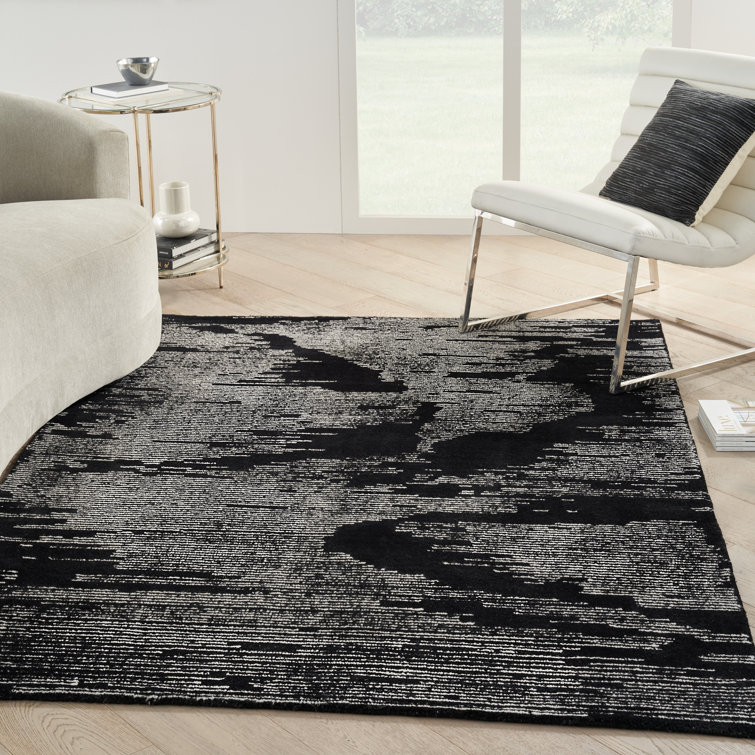 Tapis noir / ivoire Star