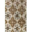 Tapis unique brun, beige et moka des années 1950 de 4 pi 6 po x 7 pi 4 po Konya